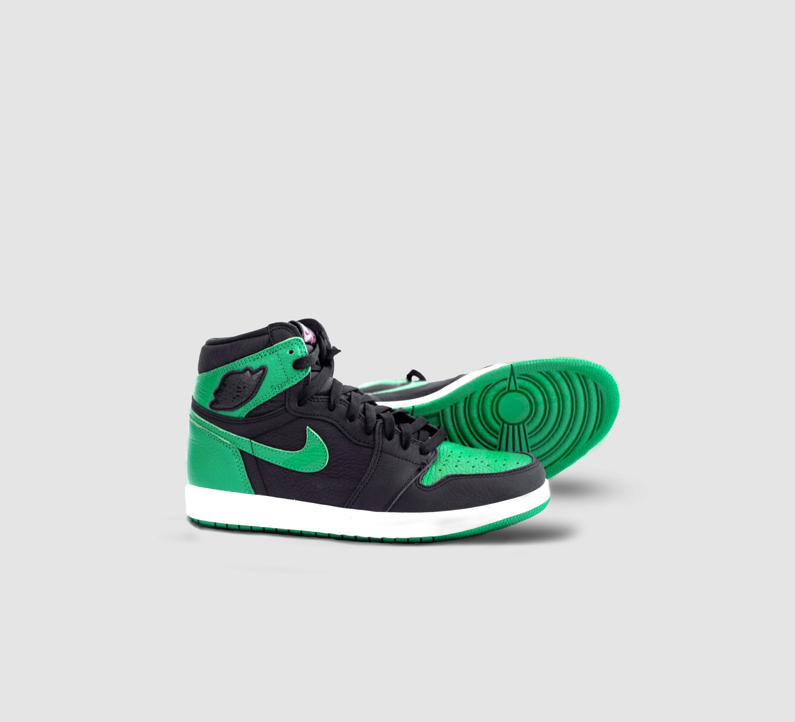 shoes after applying the shadow creation