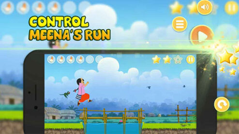 Control Meena Running in Meena Game