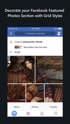 Decorate your Facebook Featured Photos Grido for Facebook
