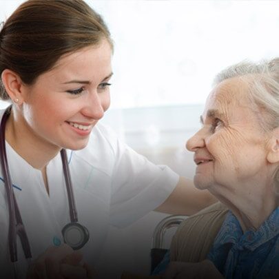 Doctor and Patient Smiling Together