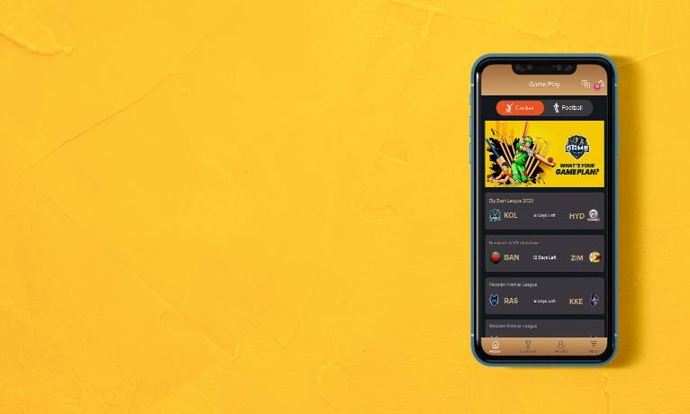 Game Plan Application Cricket and Football