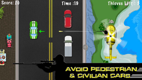 Highway Chase- Avoid Pedestrian and Civilian Cars