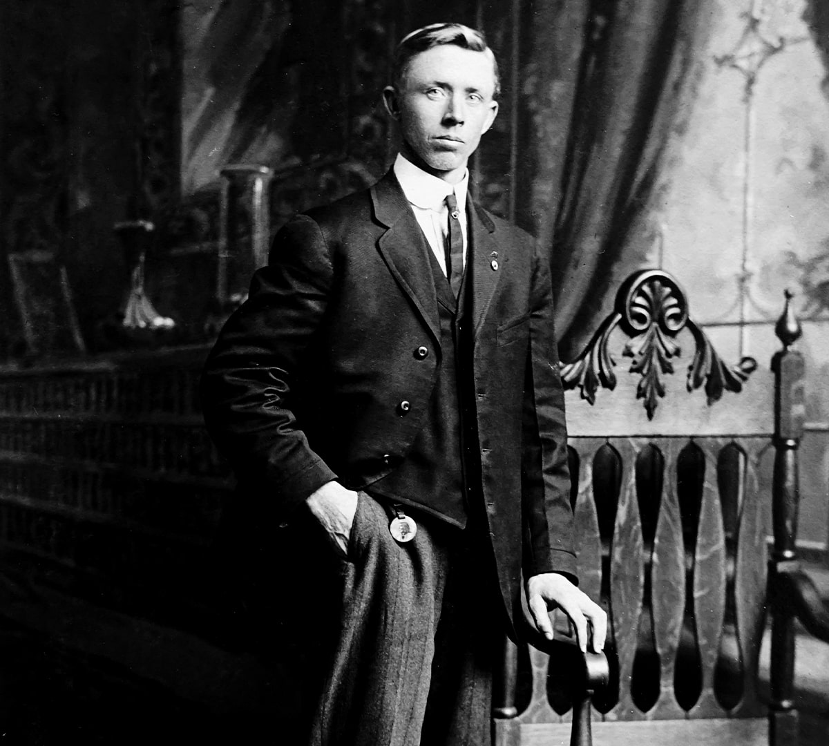 image of a man after photo restoration