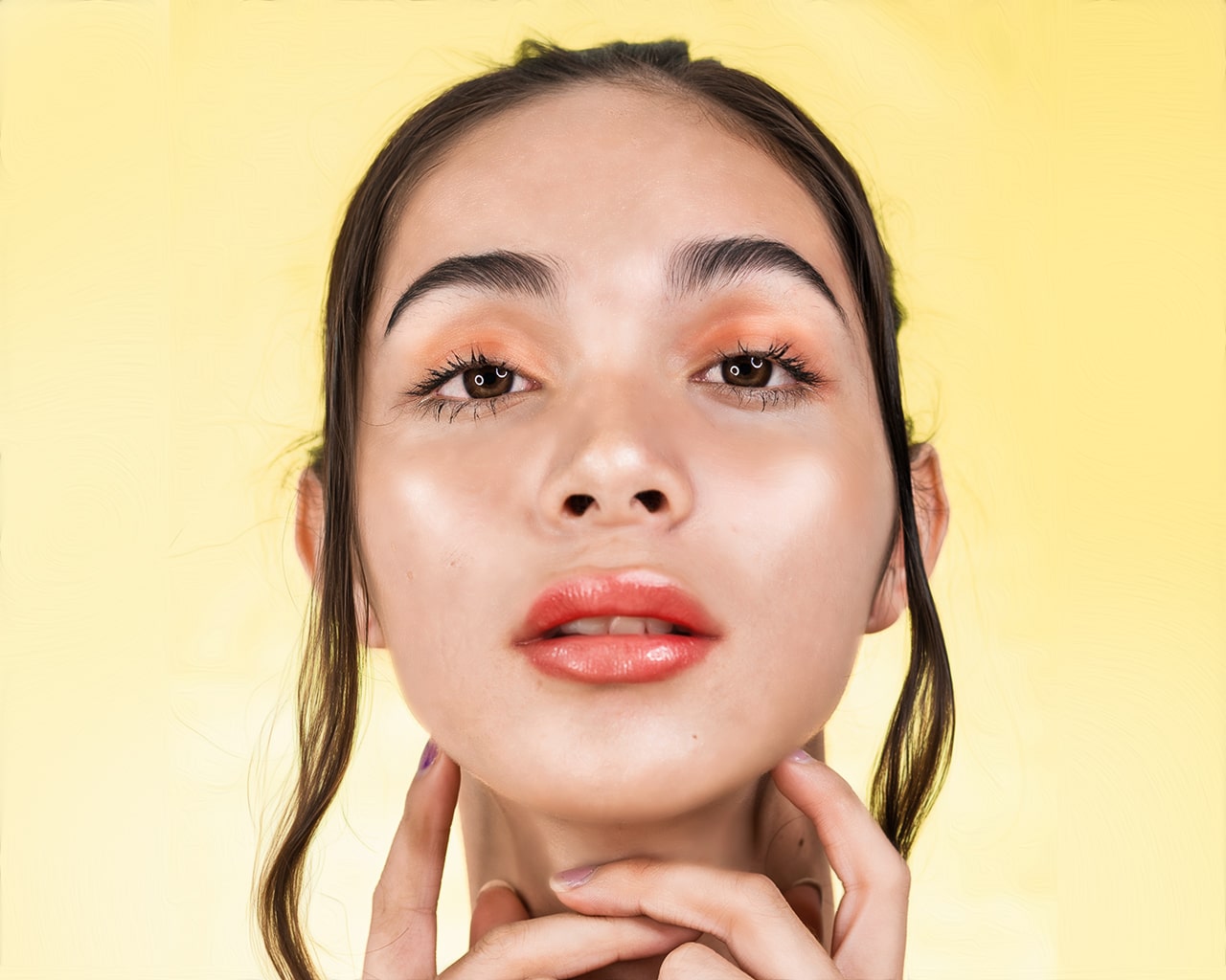 picture of a girl after photo retouch