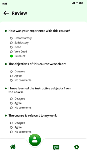 Review of nutrition e-learning platform