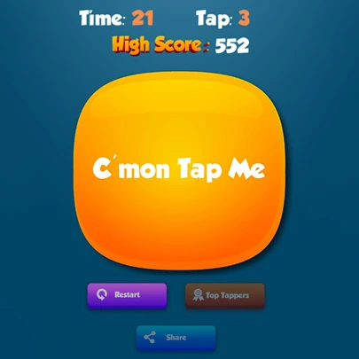 Screenshot of Speed Tapping game