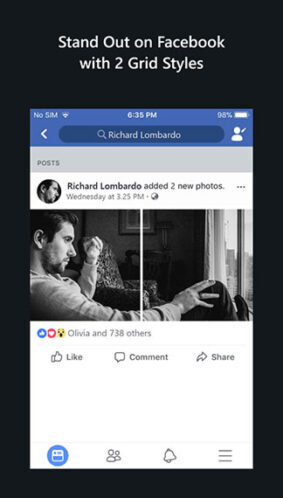 Stand Out on Facebook with Two Grid Styles