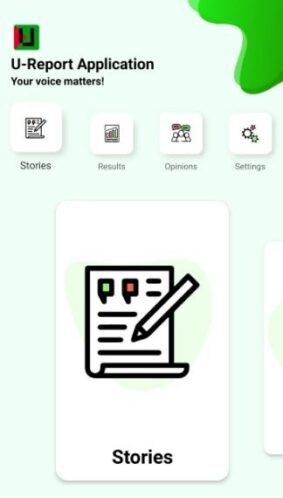 Stories Page U-Report Application