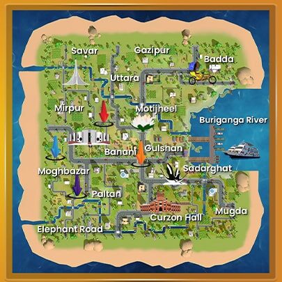 Treasure Wars Gameplay Map