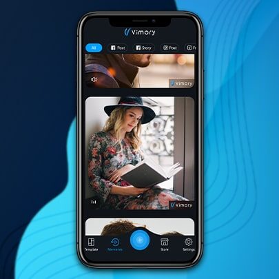 Vimory app layout Mockup