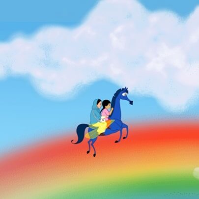 Meena and Magic Horse in FB Game