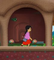 meena in the palace from the facebook instant game