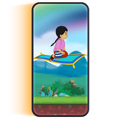 meena in the magic carpet from meena facebook game