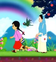 meena running along with doctor apa