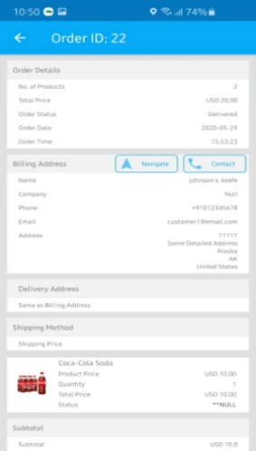 Delivery Application order-ID e-Commerce Solutions