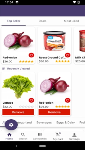 e-Commerce Application Product List