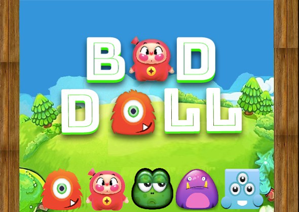 Promotional Banner Bad Doll Game Riseup Labs Gaming Platform