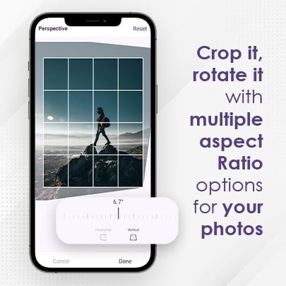 Crop and Rotate with Multiple Aspect