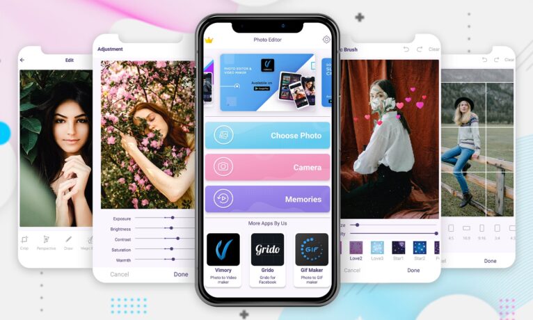 Photo Editor App Designs and Views