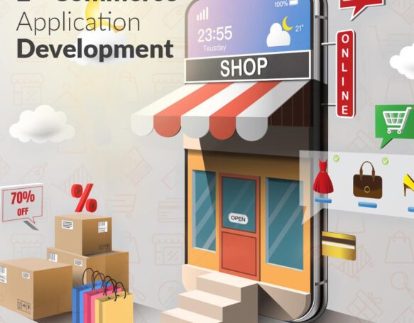 The theme of image for ecommerce application development