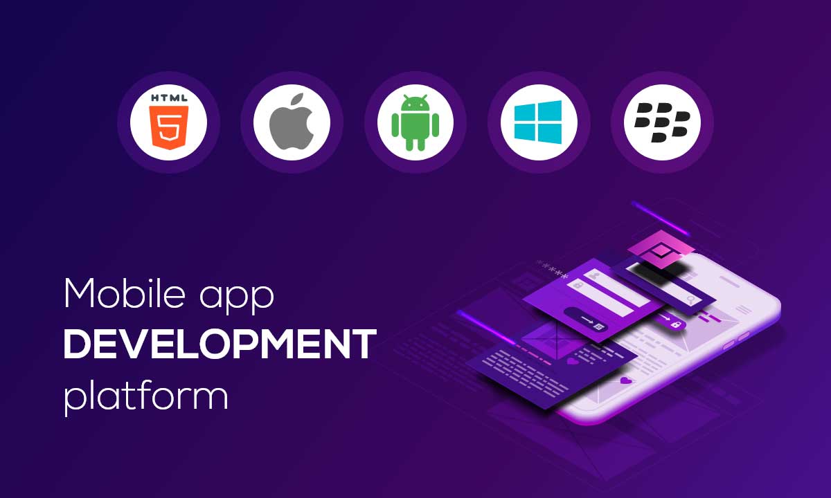 mobile app development platforms This image shows different platforms for developing mobile applications