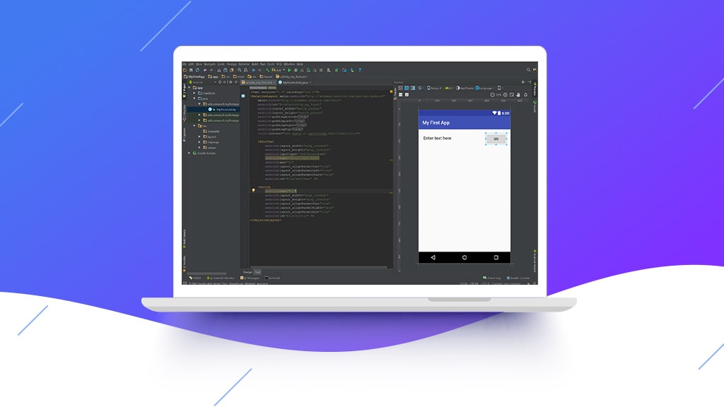 Hello world text view editing in Android Studio