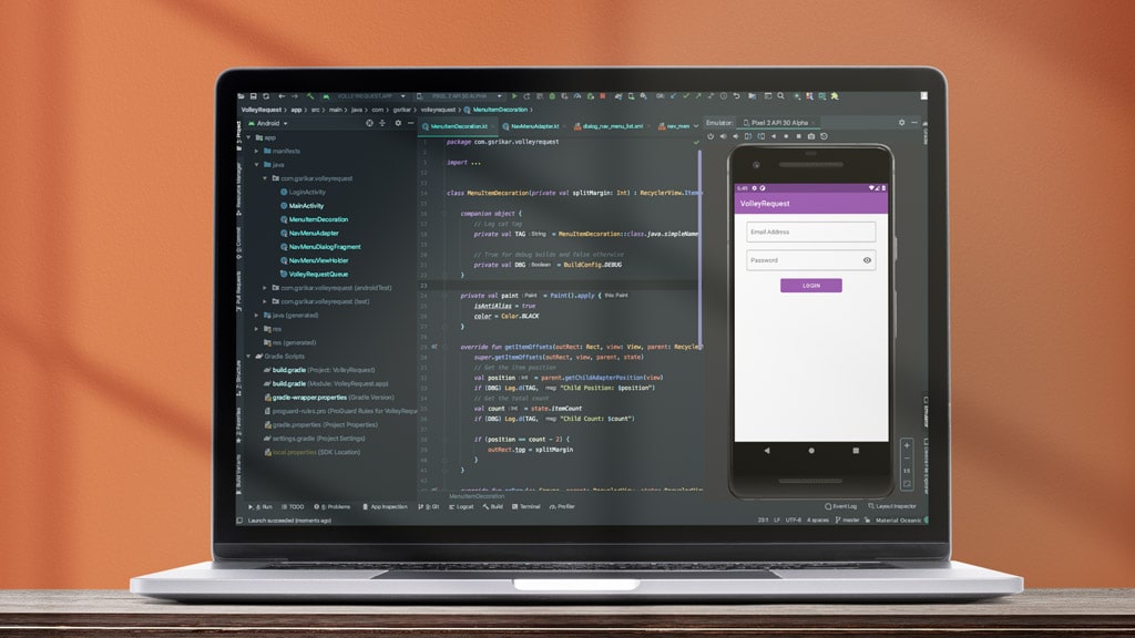 Running the android app on an emulator