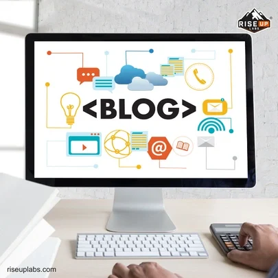 Blog Website Development Services at website development company Riseup Labs