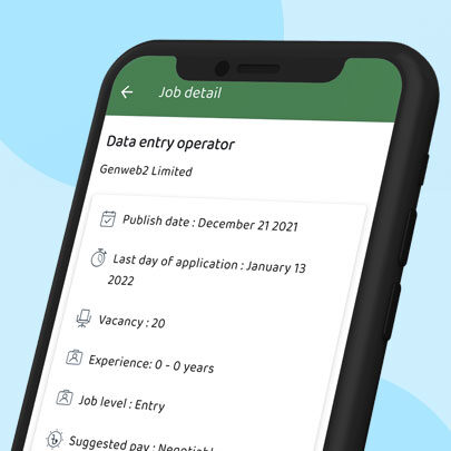 Emporia App Job Details Page.