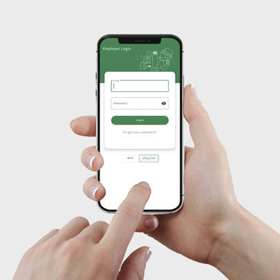 User Login, Registration From The Employer App.