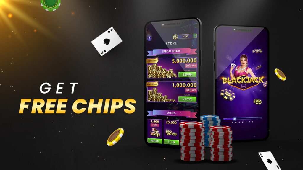 Get Free Chips From Blackjack 21 Classic Card Game.