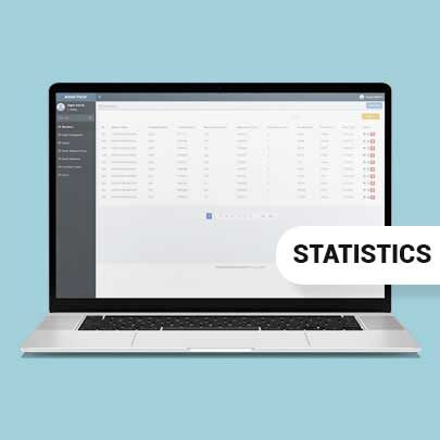 Statistics of Backend Website