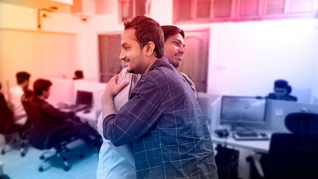 Team Members are happy to see their colleagues