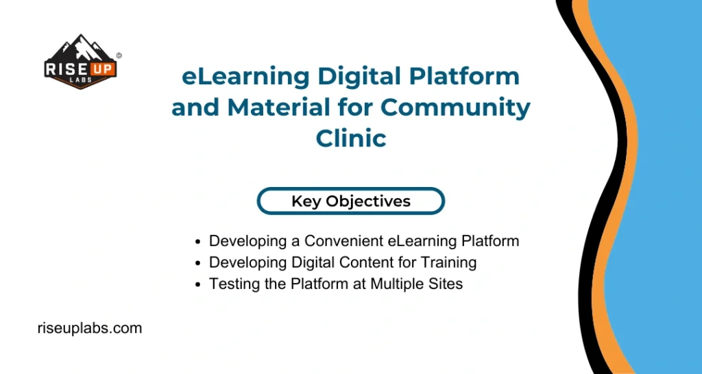 eLearning Digital Platform and Material for Community Clinic press release