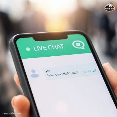 Live Chat Support Service by call center agency Riseup Labs