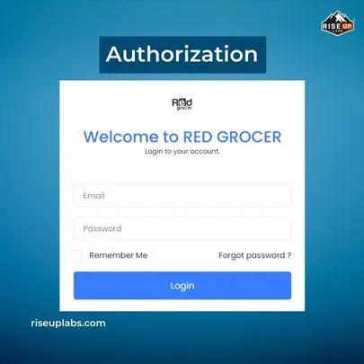 Authorization of Red Grocer website backend