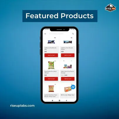 Featured Products of Red Grocer mobile app