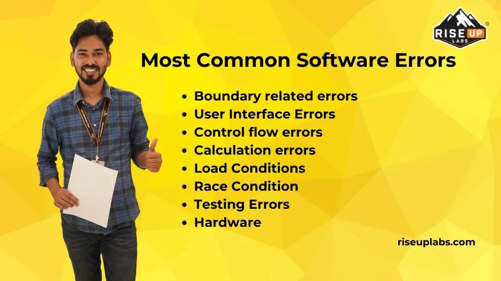 Most Common Software Errors