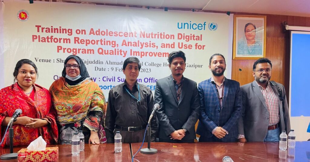 Adolescent Nutrition Digital Reporting System Training in Dhaka Division