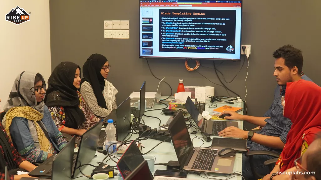 BAUET students in industrial attachment Course at Riseup Labs