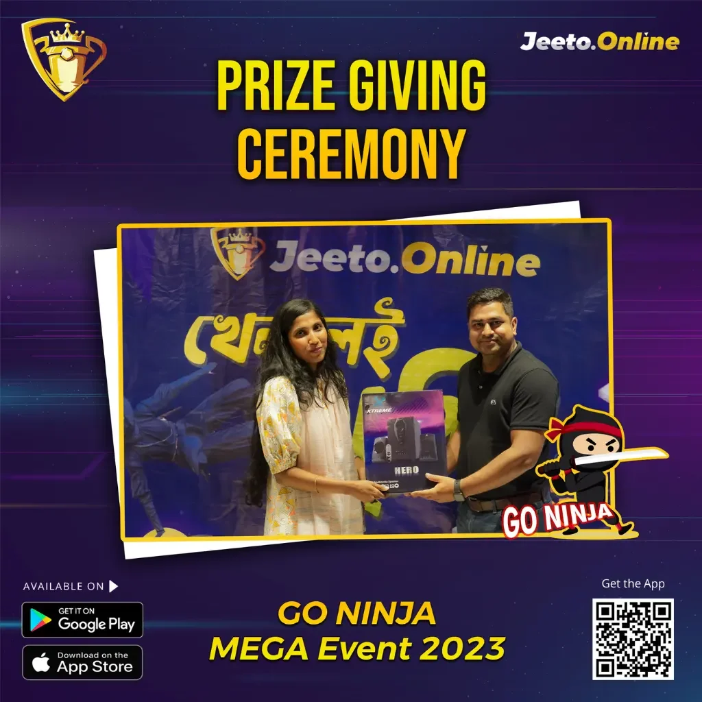 Bluetooth Speaker winner of Go Ninja Mega Event