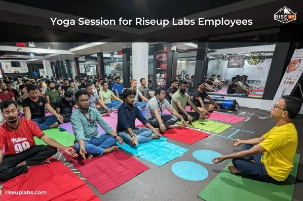 Thumbnail of Riseup Labs Arranged Yoga Sessions for Employees to Promote Health and Wellness insight