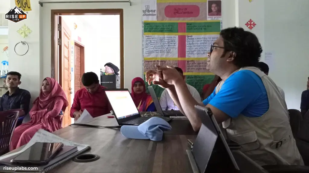 A Representative of UNICEF Bangladesh at the UAT in Bhola