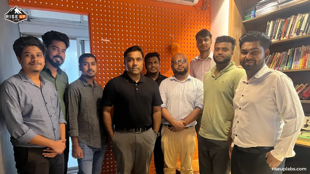 Riseup Labs Team Members with CEO Mr. Ershadul Hoque at Friendship Day Celebration