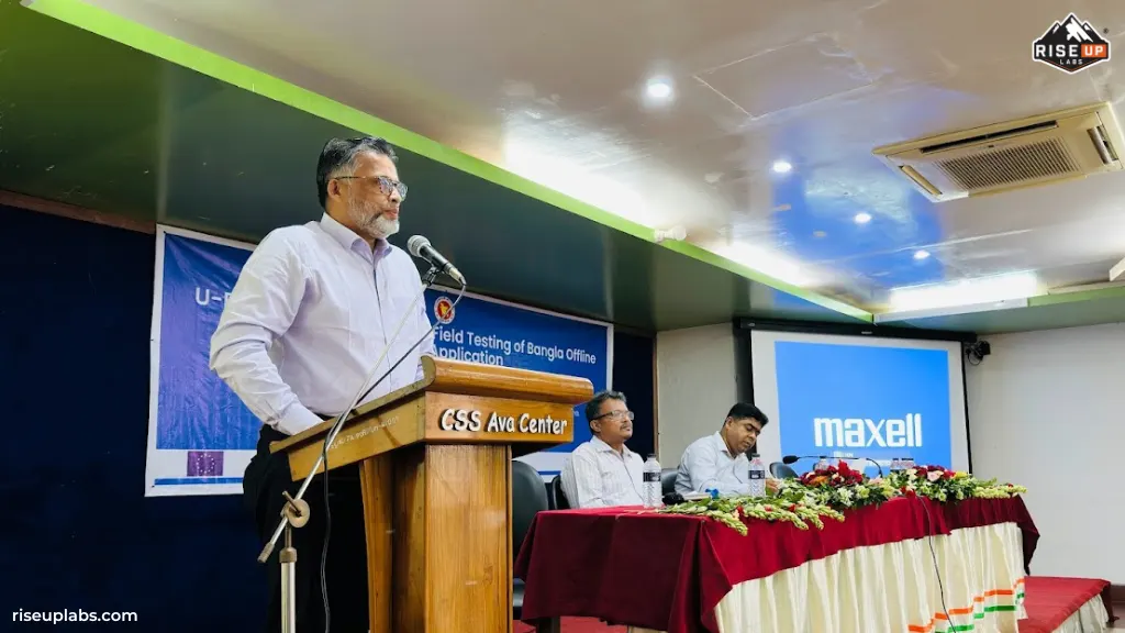 UNICEF Khulna Field Office Chief Mr. Md. Qausar Hossain Briefing about the U-Report App