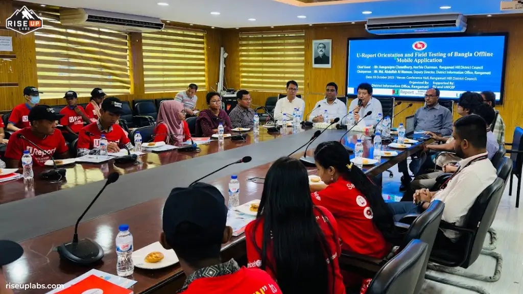 U-Report Bangladesh App UAT Discussion in Rangamati