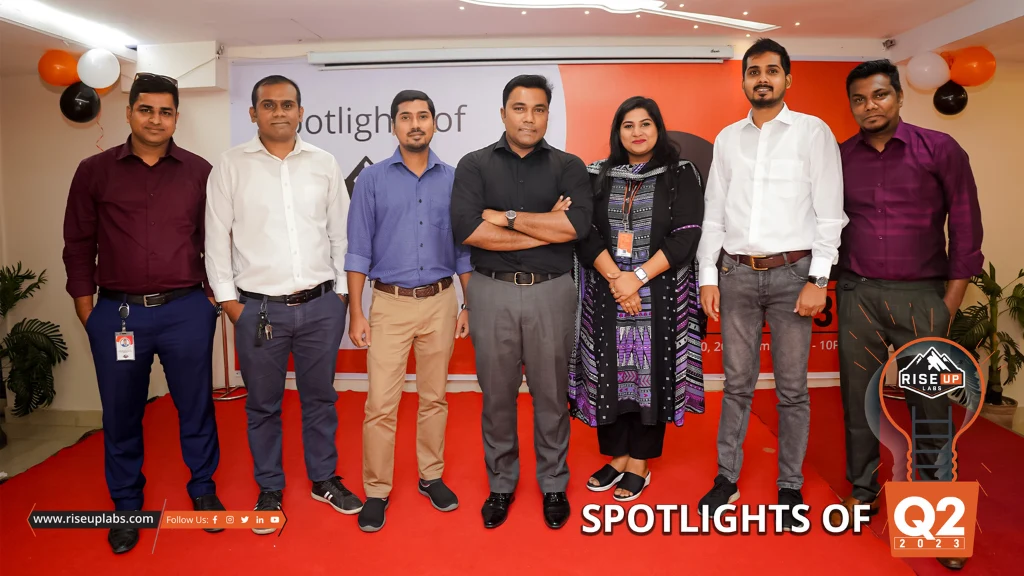 Core Team Members with CEO Mr. Ershadul Hoque at Spotlights of Riseup Labs Event