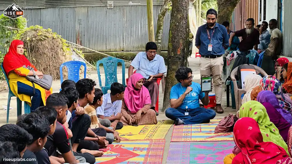 U-Report Bangla App UAT at Shishu Surokkha Community Hub in Jamalpur