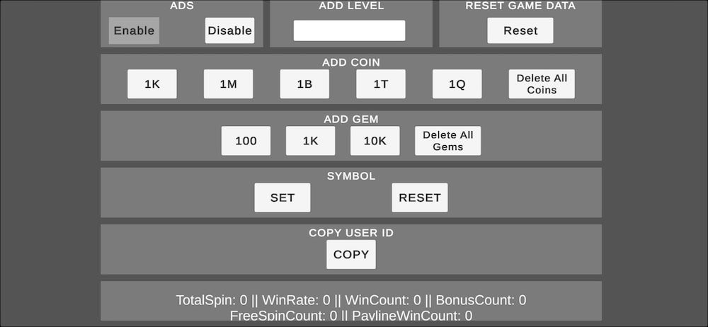 Crazy slot casino game debugger