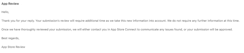embedded submission review message